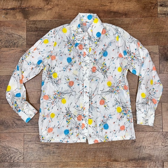 Queen’s Way To Fashion Vintage Button Up Blouse - Picture 1 of 16